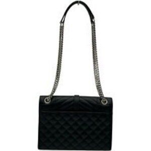 Saint Laurent Chain Caviar Black Bag Sterling Envelope Shoulder